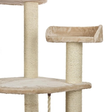 Happypet® CAT021 Kratzbaum Katzenbaum mittelhoch 1,86 m hoch Beige - 6