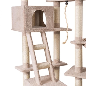 Kratzbaum happypet mit Hoehle Treppe Natursisal, deckenhoch