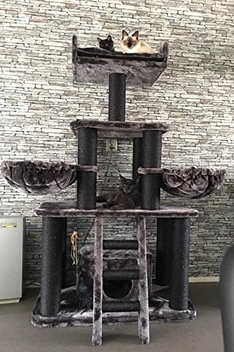 Black Panther XXL Kratzbaum, für große und schwere Katzen, RHRQuality -3