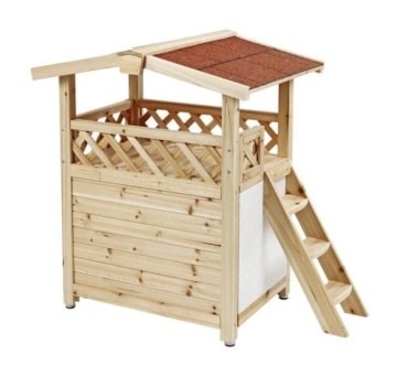 Katzenhaus Tyrol Alpin von Kerbl, 88 x 57 x 77 cm, Holz, Outdoor 3