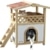 Katzenhaus Tyrol Alpin von Kerbl, 88 x 57 x 77 cm, Holz, Outdoor