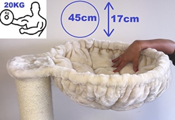 XXL Deckenspanner Kratzbaum Maine Coon Tower RHR beige 6