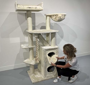 RHRQuality Kratzbaum Cat Penthouse - stabil und hochwertig - für grosse Katzen