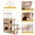 Holzkratzbaum PAWZ Road - Luxus Schloss - Kratzbaum aus Holz - 130 cm hoch