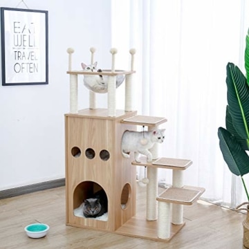 Holzkratzbaum PAWZ Road - Luxus Schloss - Kratzbaum aus Holz