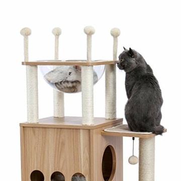 Holzkratzbaum PAWZ Road - Luxus Schloss - Natur-Kratzbaum aus Holz - Stabil